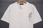 Chrome Hearts Rainbow Cross Drip Tee (White)