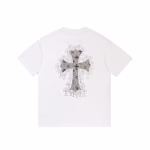 Chrome Hearts White Mosaic Cemetery Cross Tee