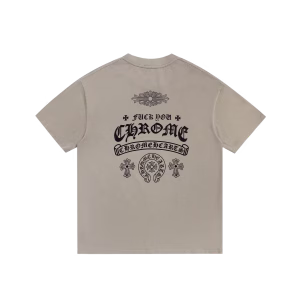 Chrome Hearts Fuck You Beige Horseshoe Logo Tee