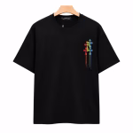 Chrome Hearts Rainbow Cross Drip Tee (Black)