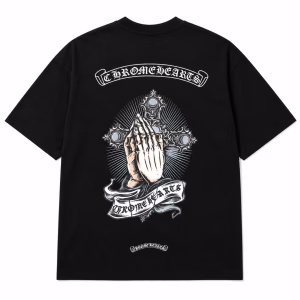 Chrome Hearts Praying Hands Cross Tee (Black)