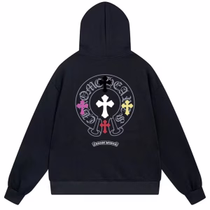Chrome Hearts Black Multi Cross Cemetery Pullover Hoodie