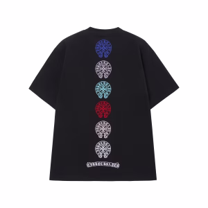 Chrome Hearts Multi Horseshoe Logo T-Shirt Black