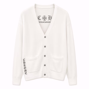 Chrome Hearts CH Cross Waffle Knit Cardigan