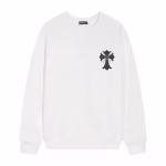 Chrome Hearts Shadow Saint Cross Long Sleeve White