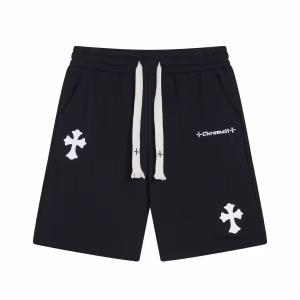 Chrome Hearts Black Cross Sweat Shorts