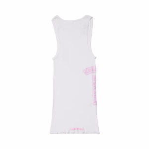 Chrome Hearts T Bar Rib Tank White