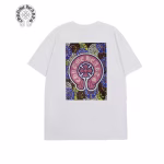Chrome Hearts White Pink Horseshoe Graphic Tee