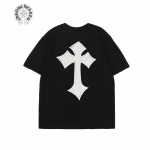 Chrome Hearts Black White Cross Graphic Tee