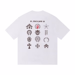 Chrome Hearts Iconic Motif White T-Shirt