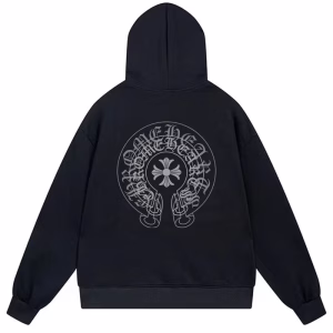 Chrome Hearts Cross Horseshoe Hoodie Black