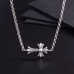 Chrome Hearts Mini Cross Chain Necklace