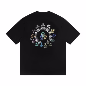 Chrome Hearts Multi Floral Horseshoe T-Shirt – Black