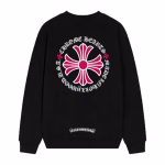 Chrome Hearts Pink Cross Circle Sweatshirt – Black