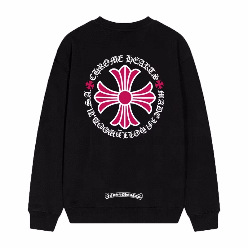 Chrome Hearts Pink Cross Circle Sweatshirt – Black Chrome Hearts Pink Cross Circle Sweatshirt – Black