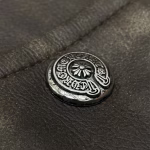 Chrome Hearts Vintage Cross Leather Jacket – Brown
