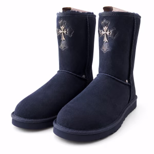 Chrome Hearts Cross Patch Mid UGG Boots
