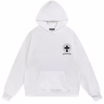 Chrome Hearts White Multi Cross Cemetery Pullover Hoodie