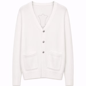 Chrome Hearts Leather Cross Motif Knit Cardigan