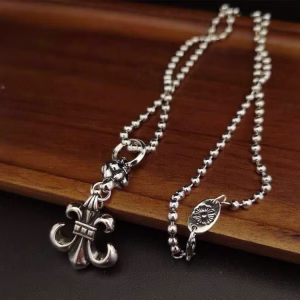 Chrome Hearts Fleur de Lis Pendant Necklace