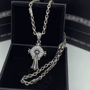 Chrome Hearts Horseshoe Cross Pendant Necklace