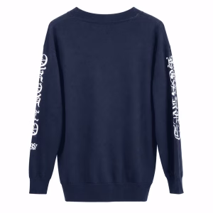 Chrome Hearts Gothic Script Sleeve Knit Cardigan
