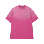 Chrome Hearts Pink Gothic Cross Logo T-Shirt