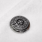 Chrome Hearts Grey & White Wool Varsity Jacket