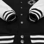 Chrome Hearts Horseshoe Logo Varsity Jacket (Black/White)