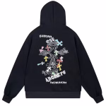 Chrome Hearts Artistic Cross Hoodie Black