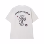 Chrome Hearts Black Pink Cross Graphic Tee