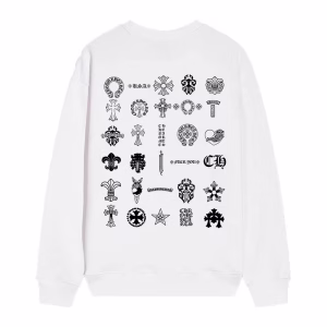 Chrome Hearts Multi Logo Long Sleeve Tee White