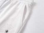 Chrome Hearts White Cross Embroidery Sweat Shorts