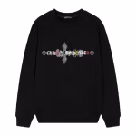 Chrome Hearts Heavenly Cross Ribbon Graffiti LS Black