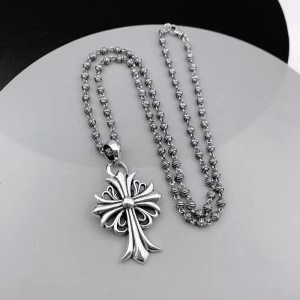 Chrome Hearts Cross Ball Chain Necklace