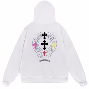 Chrome Hearts White Multi Cross Cemetery Pullover Hoodie