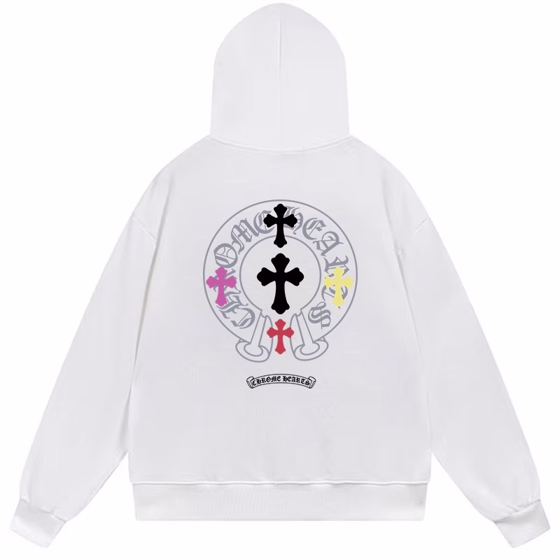 chrome-hearts-white-multi-cross-cemetery-pullover-hoodie Chrome Hearts White Multi Cross Cemetery Pullover Hoodie