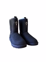 Chrome Hearts Cross Patch Mid UGG Boots