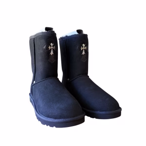 Chrome Hearts Cross Patch Mid UGG Boots
