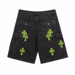 Chrome Hearts Camo Neon Cross Cargo Shorts