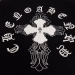 Chrome Hearts Cross Patch Varsity Jacket – Black/White