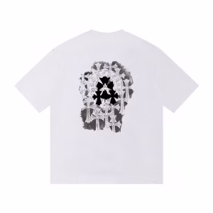 Chrome Hearts Gothic Cross Graphic T-Shirt – White