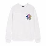 Chrome Hearts Neon Trinity Cross Long Sleeve Tee White