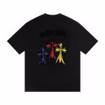 Chrome Hearts Colorful Cross Graphic T-Shirt Black