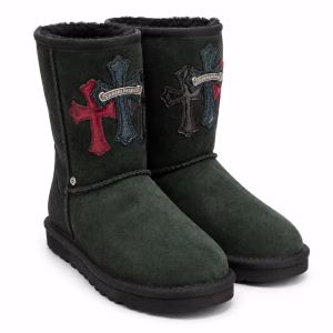 Chrome Hearts Triple Cross UGG Boots – Dark Green