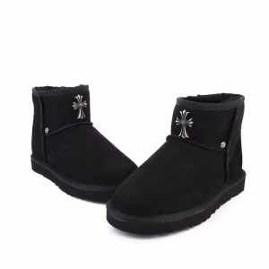 Chrome Hearts Gothic Cross Ultra Mini UGG Boots Black