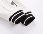 Chrome Hearts Varsity Jacket Black/White Leather Sleeves
