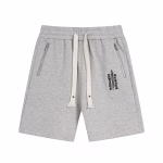Chrome Hearts Grey Black Cross Patch Sweat Shorts