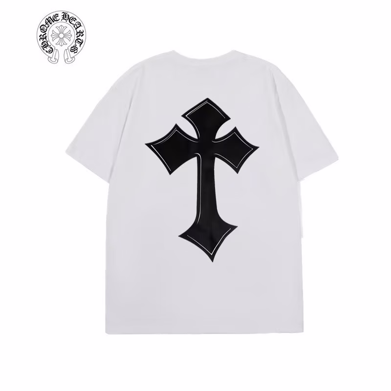 ad6645fd Chrome Hearts White Black Cross Graphic Tee