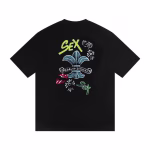 Chrome Hearts Fleur Cross SEX Logo T-Shirt Black